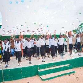 The Our Father Prayer – demonstrated by the children.